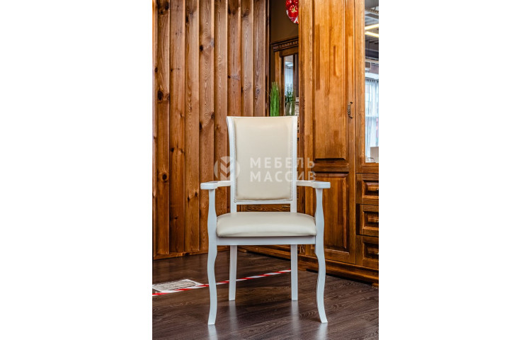 Кресло Легранж (белая эмаль, берёза)